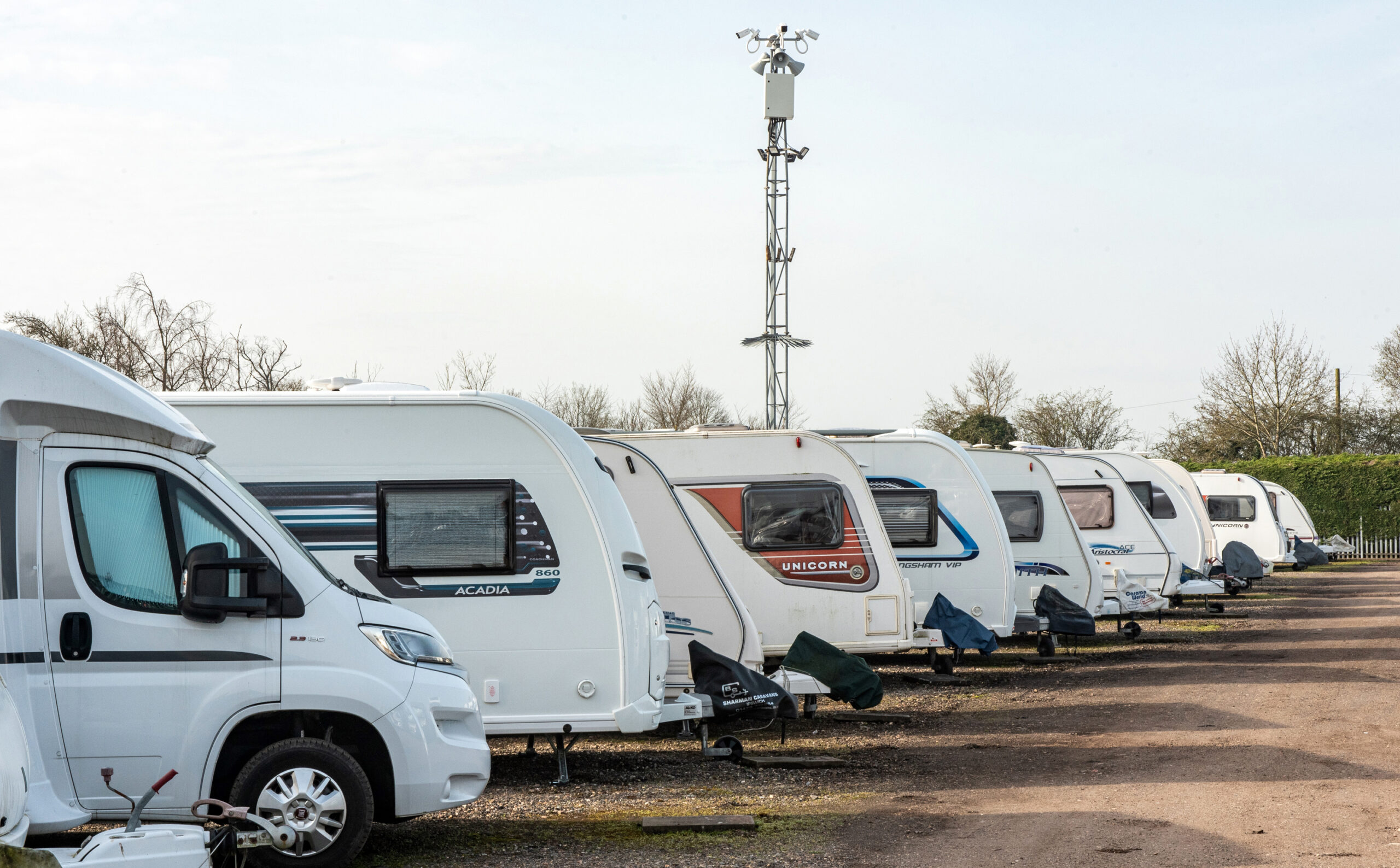 Secured Motorhome Storage